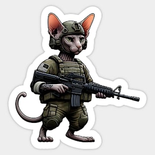 Tactical Cat Sticker